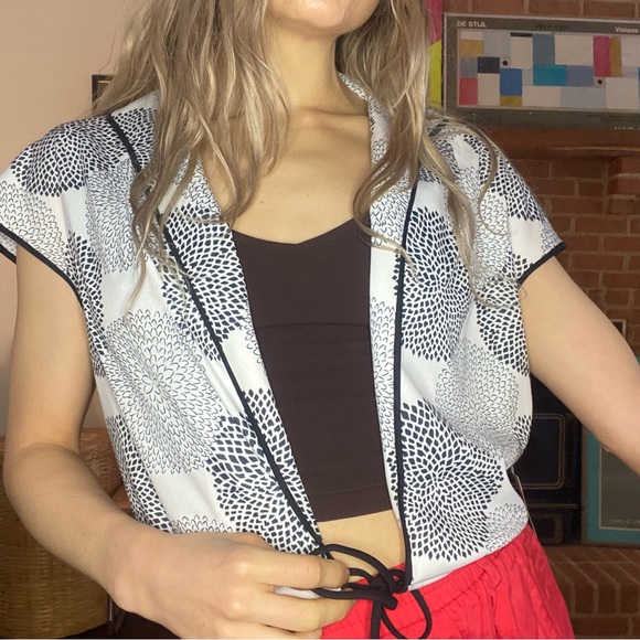 Vintage Tops - Vintage Deadstock 1970s Kay Windsor Union Made Cropped Bolero Cap Sleeve…